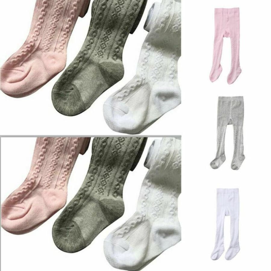 Textured Tights - 3 Pack - Socks