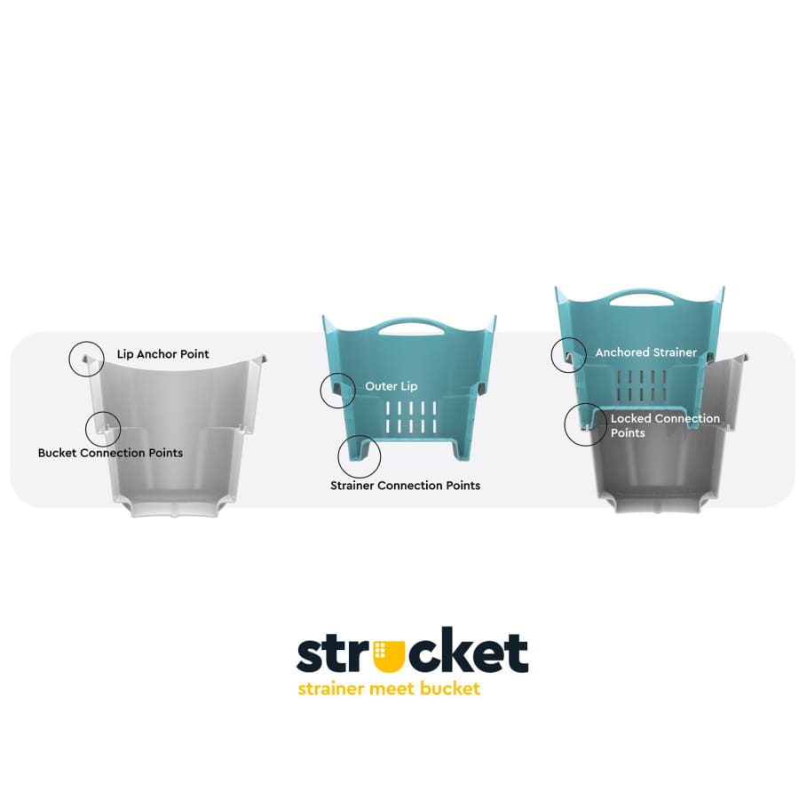 The Strucket - Blue - Bucket bucket strucket