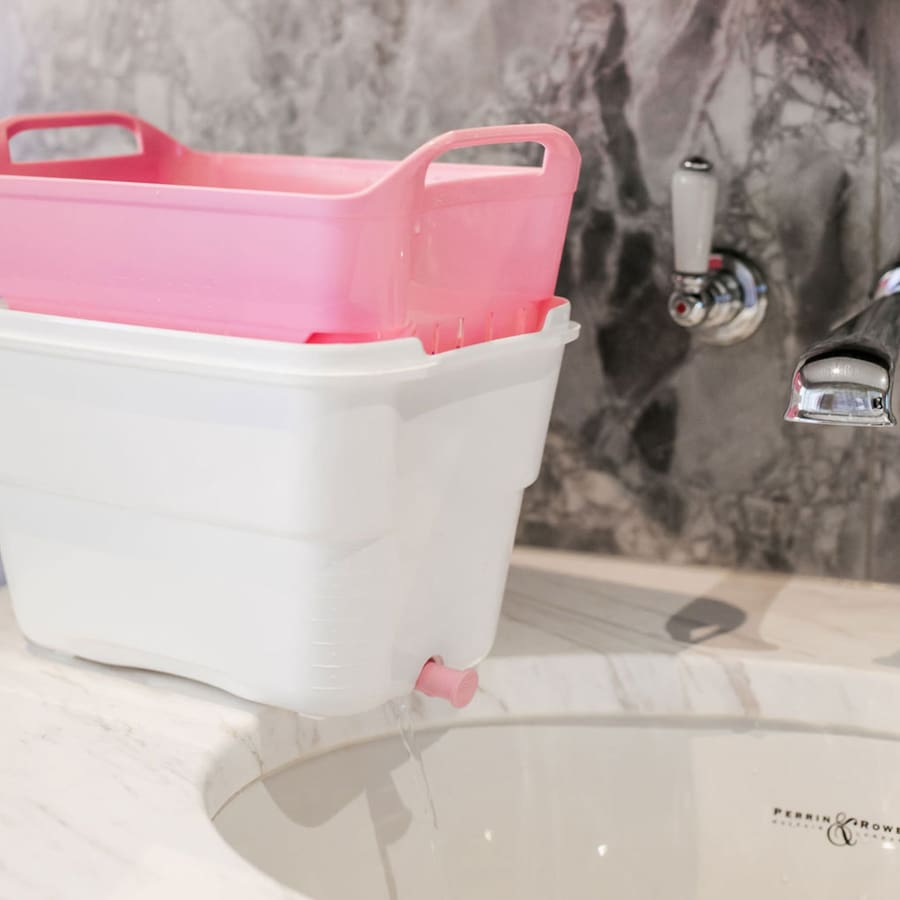 The Strucket Mini - Pink - White - Bucket bucket, strucket