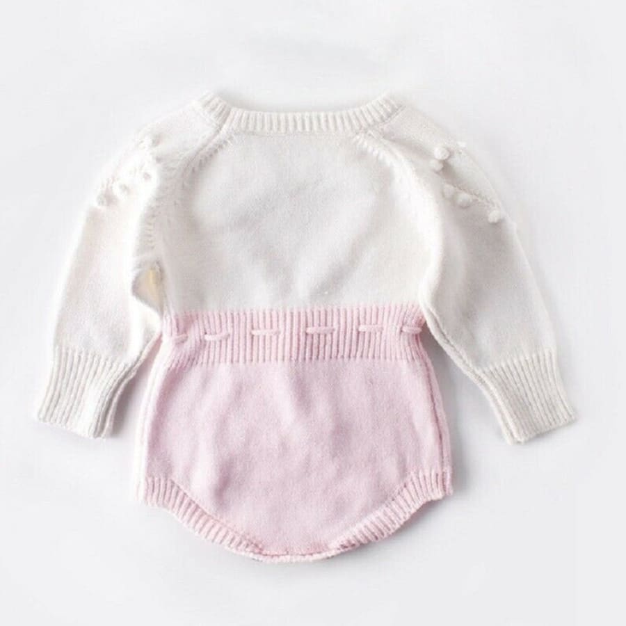 Tiana Princess Long Sleeve Knit Romper - Pink