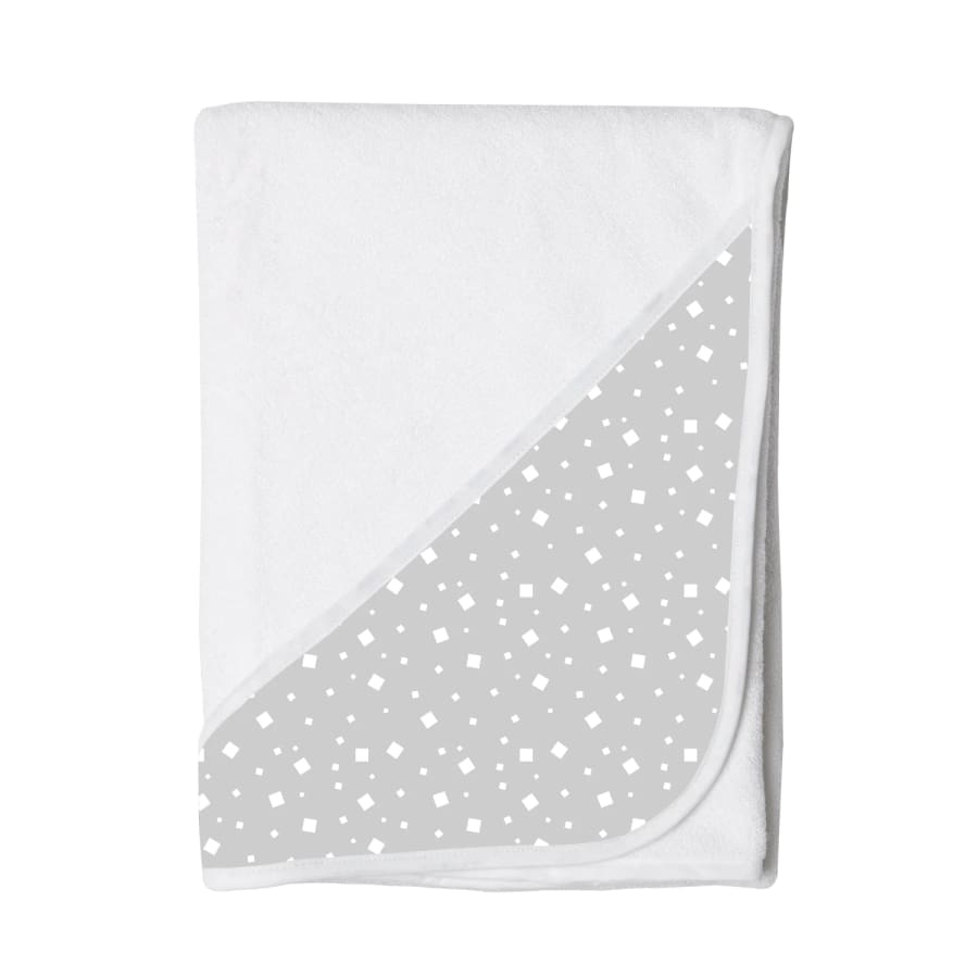 Towelling Stories Hands Free Baby Bath Towel - Grey - Towel towel