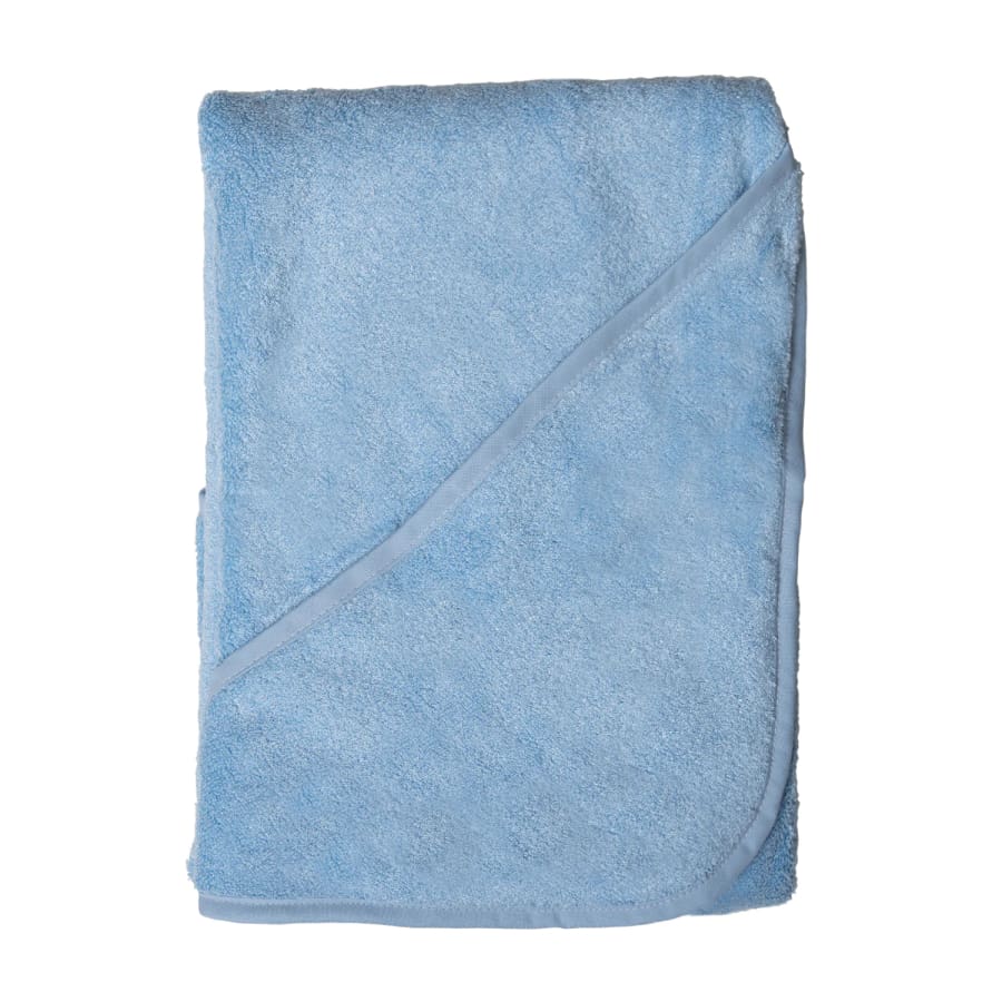 Towelling Stories Hands Free Baby Bath Towel - Plain Blue - Towel towel