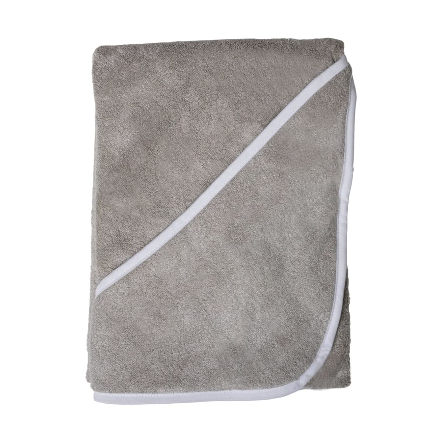 Towelling Stories Hands Free Baby Bath Towel - Plain Grey - Towel towel