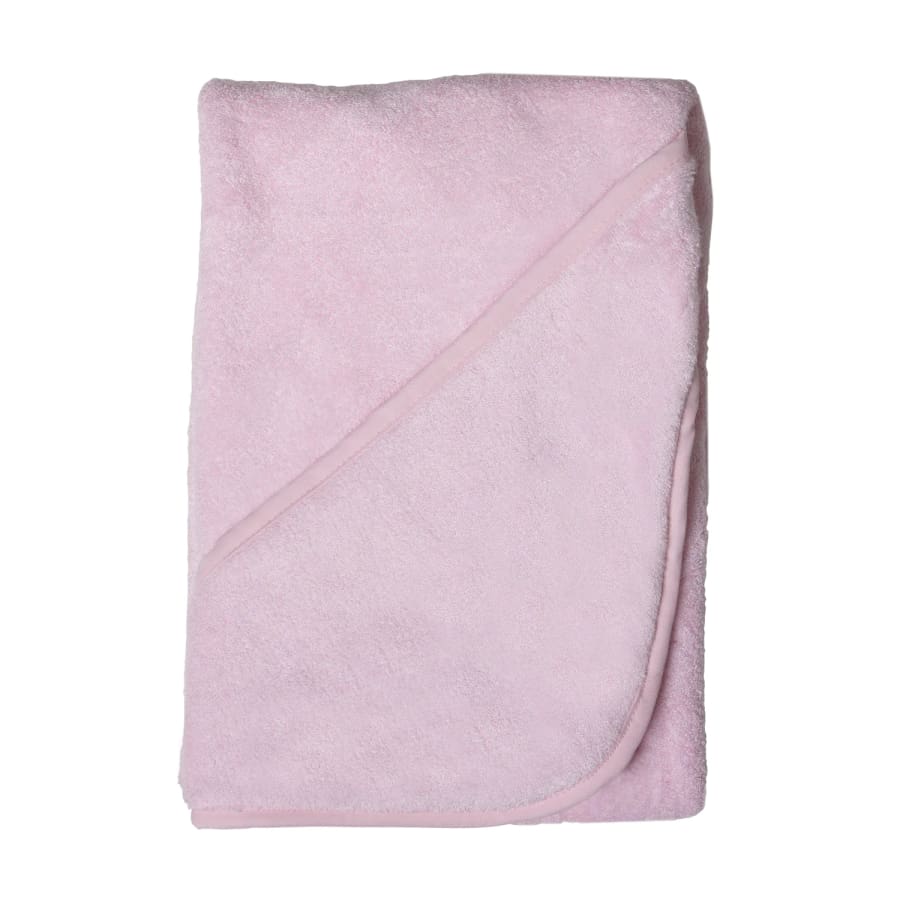Towelling Stories Hands Free Baby Bath Towel - Plain Pink - Towel towel