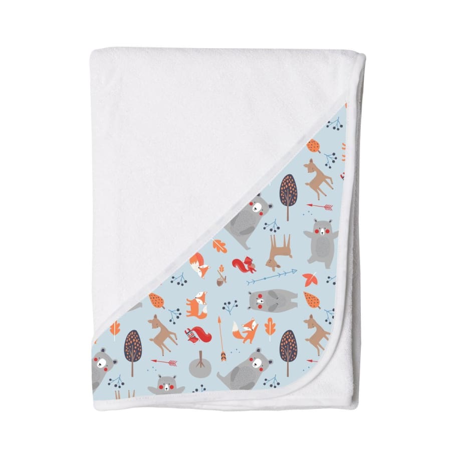 Towelling Stories Hands Free Baby Bath Towel - Woodland Animals - Towel towel 5% off