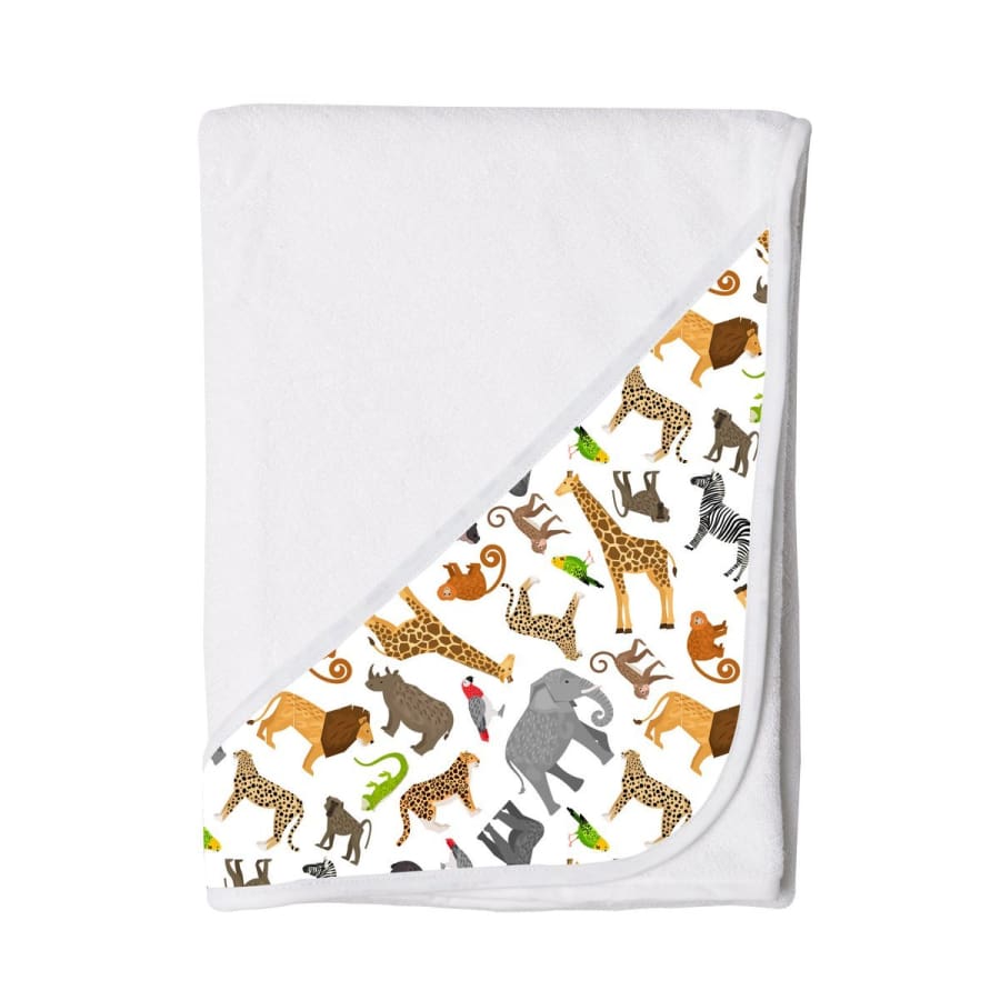 Towelling Stories Hands Free Baby Bath Towel - Zoo - Towel towel 5% off